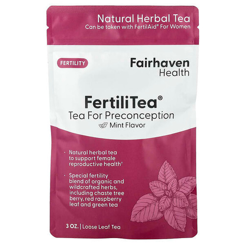 <img alt="Fairhaven Health, FertiliTea, Loose Leaf Tea, For Preconception, Mint, 3 oz" title="Fairhaven Health, FertiliTea, Loose Leaf Tea, For Preconception, Mint, 3 oz,895749000066"