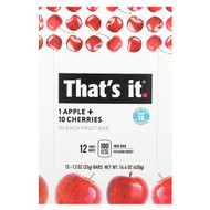 <img alt="Thats It, Fruit Bars, Apple + Cherries, 12 Bars, 1.2 oz (35 g) Each" title="Thats It, Fruit Bars, Apple + Cherries, 12 Bars, 1.2 oz (35 g) Each,850397004033"