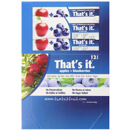 Thats It, Fruit Bars, Apples + Blueberries, 12 Bars, 1.2 oz (420 g) Each