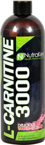 NutraKey L-Carnitine 3000 Delicious Watermelon -- 16 fl oz