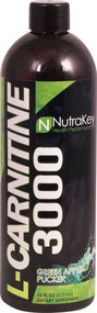NutraKey L-Carnitine 3000 Green Apple Pucker -- 16 fl oz