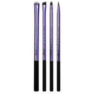 Real Techniques by Samantha Chapman, Your Eyes/Enhanced Eyelining Set, 4 Exclusive Brushes + Pouch