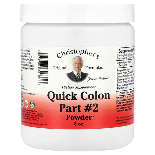 <img alt="Christophers Original Formulas, Quick Colon Part #2 Powder, 8 oz" title="Christophers Original Formulas, Quick Colon Part #2 Powder, 8 oz,084783891376"