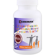 Kirkman Labs, Childrens Chewable Multi-Vitamin/Mineral Wafers With 5-MTHF, 120 Chewable Wafers