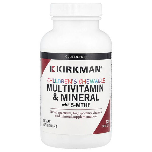<img alt="Kirkman Labs, Childrens Chewable Multivitamin & Mineral with 5-MTHF, 120 Tablets" title="Kirkman Labs, Childrens Chewable Multivitamin & Mineral with 5-MTHF, 120 Tablets,812325024643"