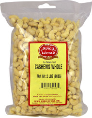Spicy World Cashews Whole Unsalted - 2 lbs