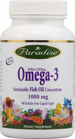 Paradise Herbs, Omega Sure, Omega-3 Concentrate , 1,000 mg, 60 Pesco Vegetarian Softgels