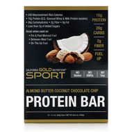 California Gold Nutrition, Protein Bar, Almond Butter Coconut Chocolate Chip, 12 Bars, 2.1 oz (60 g) Each