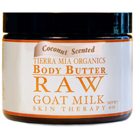 Tierra Mia Organics, Body Butter, Raw Goat Milk Skin Therapy, Coconut Scented, 4 oz