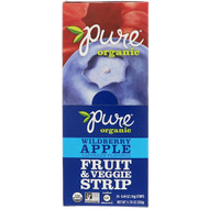 Pure Organic, Organic, Fruit & Veggie Strip, Wildberry Apple, 24 Strips, 0.49 oz (14 g) Each