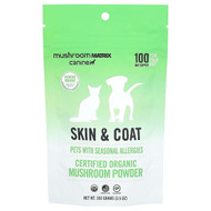 <img alt="Mushroom Matrix Canine, Skin & Coat, Certified Organic Mushroom Powder, For Cats and Dogs, For 25 lb Pet, For Dogs and Cats, 3.5 oz (100 g)" title="Mushroom Matrix Canine, Skin & Coat, Certified Organic Mushroom Powder, For Cats and Dogs, For 25 lb Pet, For Dogs and Cats, 3.5 oz (100 g),857727004831"