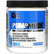 <img alt="EVLution Nutrition, PumpMode, Non-Stimulant Pump Accelerator, Blue Raz, 5.9 oz (168 g)" title="EVLution Nutrition, PumpMode, Non-Stimulant Pump Accelerator, Blue Raz, 5.9 oz (168 g),818901020467"