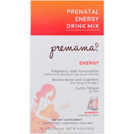Premama, Prenatal Energy Drink Mix, Watermelon, 28 Packets, 0.18 oz Each