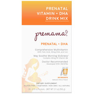 Premama, Prenatal Vitamin Drink Mix, Essentials + DHA, Natural Citrus Flavor, 28 Packets, 3.74 oz (106 g)