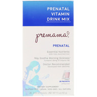 Premama, Essentials, Prenatal Vitamin Drink Mix, Unflavored, 28 Packets, 1.48 oz (42 g)