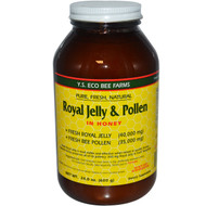 YS Eco Bee Farms Royal Jelly Plus Bee Pollen -- 650 mg - 24 oz