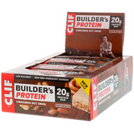 Clif Bar, Builders Protein Bar, Cinnamon Nut Swirl, 12 Bars, 2.40 oz (68 g) Each