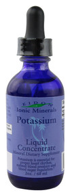 Eidon Mineral Supplements, Ionic Minerals, Potassium, Liquid Concentrate, 2 oz (60 ml)