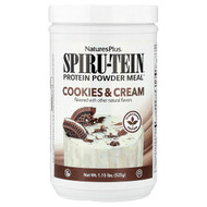 <img alt="NaturesPlus, Spiru-Tein, Protein Powder Meal, Cookies & Cream, 1.15 lbs (525 g)" title="NaturesPlus, Spiru-Tein, Protein Powder Meal, Cookies & Cream, 1.15 lbs (525 g),097467458871"