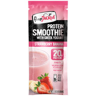 FlapJacked, Protein Smoothie With Greek Yogurt, Strawberry Banana, 12 Packets, 1.5 oz (43 g) Each