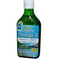 Carlson Labs, Norwegian Super D Omega?3, Natural Lemon Flavor, 8.4 fl oz (250 ml)