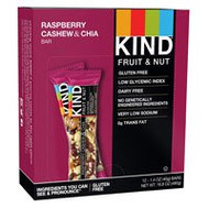 Kind Fruit & Nut Bars Raspberry Cashew & Chia -- 12 Bars