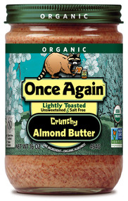 Once Again, Organic Almond Butter Lightly Toasted Crunchy - 16 oz