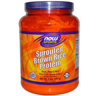 Now Foods, Sports, Sprouted Brown Rice Protein, Unflavored, 2 lbs (907 g)