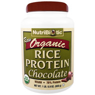 NutriBiotic, Raw Organic Rice Protein, Chocolate, 1 lb 6.9 oz (650 g)