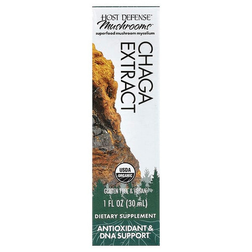 <img alt="Host Defense, Mushrooms, Organic Chaga Extract, 1 fl oz (30 ml)" title="Host Defense, Mushrooms, Organic Chaga Extract, 1 fl oz (30 ml),633422051819"