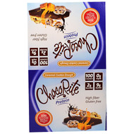 HealthSmart Foods, ChocoRite Protein Bars, Caramel Cookie Dough, 16 Bars, 1.20 oz (34 g) Each