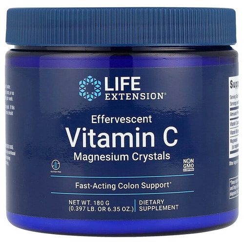 <img alt="Life Extension, Effervescent Vitamin C, Magnesium Crystals, 6.35 oz (180 g)" title="Life Extension, Effervescent Vitamin C, Magnesium Crystals, 6.35 oz (180 g),737870173618"