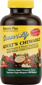Natures Plus Source of Life Adults Chewable Delicious Apple Cinnamon - 90 Chewable Wafers