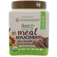 Sunwarrior, Illumin8, Plant-Based Organic Superfood Meal Replacement, Aztec Chocolate, 14.1 oz (400 g)