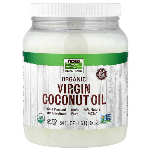 <img alt="NOW Foods, Real Food, Organic Virgin Coconut Oil, 54 fl oz (1.6 L)" title="NOW Foods, Real Food, Organic Virgin Coconut Oil, 54 fl oz (1.6 L),733739017352"