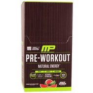 MusclePharm Natural, Pre-Workout, Natural Energy, Fresh Cut Watermelon, 12 Packets, 4.91 oz (139.2 g)