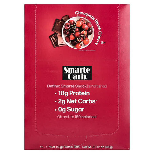<img alt="NuGo Nutrition, Smarte Carb Protein Bar, Chocolate Black Cherry, 12 Bars, 1.76 oz (50 g) Each" title="NuGo Nutrition, Smarte Carb Protein Bar, Chocolate Black Cherry, 12 Bars, 1.76 oz (50 g) Each,691535514027"