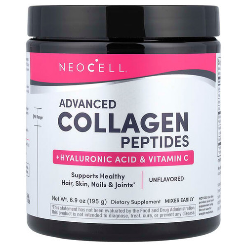 <img alt="NeoCell, Advanced Collagen Peptides + Hyaluronic Acid & Vitamin C, Unflavored, 6.9 oz (195 g)" title="NeoCell, Advanced Collagen Peptides + Hyaluronic Acid & Vitamin C, Unflavored, 6.9 oz (195 g),016185129580"