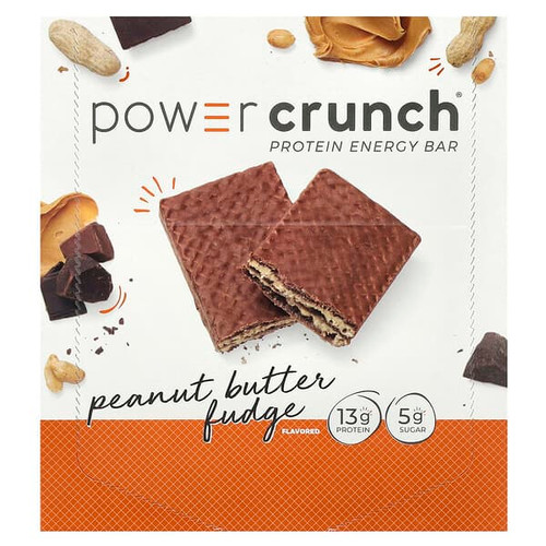 <img alt="BNRG, Power Crunch, Protein Energy Bar, Peanut Butter Fudge, 12 Bars, 1.4 oz (40 g) Each" title="BNRG, Power Crunch, Protein Energy Bar, Peanut Butter Fudge, 12 Bars, 1.4 oz (40 g) Each,644225722738"