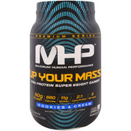 Maximum Human Performance, Up Your Mass, High Protein Super Weight Gainer, Cookies & Cream, 2.33 lbs (1,056 g)
