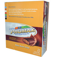 Promax Gluten Free Protein Bar Nutty Butter Crisp -- 12 Bars