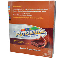 Promax Gluten Free Protein Bars Double Fudge Brownie -- 12 Bars