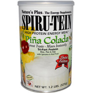 Natures Plus, Spiru-Tein, High Protein Energy Meal, Pi?a Colada, 1.2 lbs (525g) (Discontinued Item)