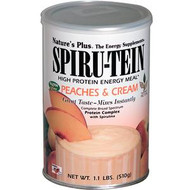 Natures Plus, Spiru-Tein, High Protein Energy Meal, Peaches & Cream, 1.1 lbs (510 g)