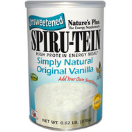 Natures Plus, Spiru-Tein, High Protein Energy Meal, Simply Natural Original Vanilla, Unsweetened, 0.82 lb (370 g)