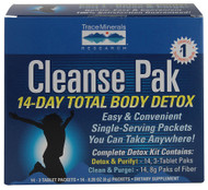 Trace Minerals Research, Cleanse Pak 14-Day Total Body Detox - 14 Packets