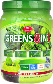 Olympian Labs Greens Protein 8 in 1 Blueberry -- 25 Servings