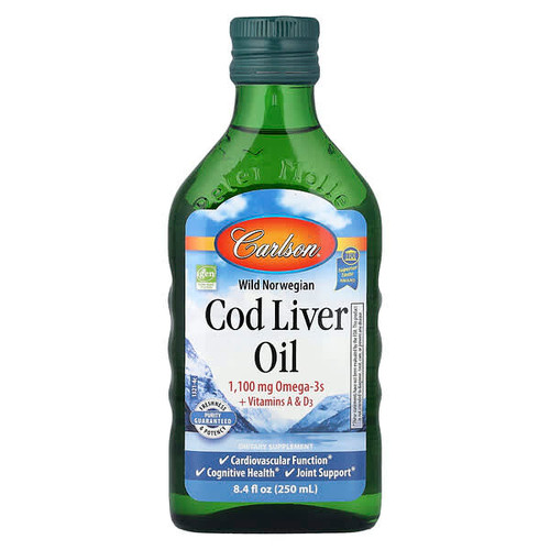 <img alt="Carlson, Wild Norwegian Cod Liver Oil, 8.4 fl oz (250 ml)" title="Carlson, Wild Norwegian Cod Liver Oil, 8.4 fl oz (250 ml),088395013218"