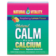 Natural Vitality, Natural Calm Plus Calcium, Raspberry-Lemon Flavor, 30 Single-Serving Packs, 0.15 oz (4.2 g) Each