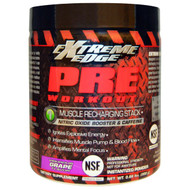 Bluebonnet Nutrition, Extreme Edge, Pre Workout, Muscle Recharging Stack, Vigorous Grape Flavor, 0.66 lbs (300 g)